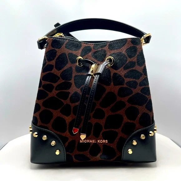 Michael Kors | Bags | Michael Kors Studded Giraffe Print  display picture 1